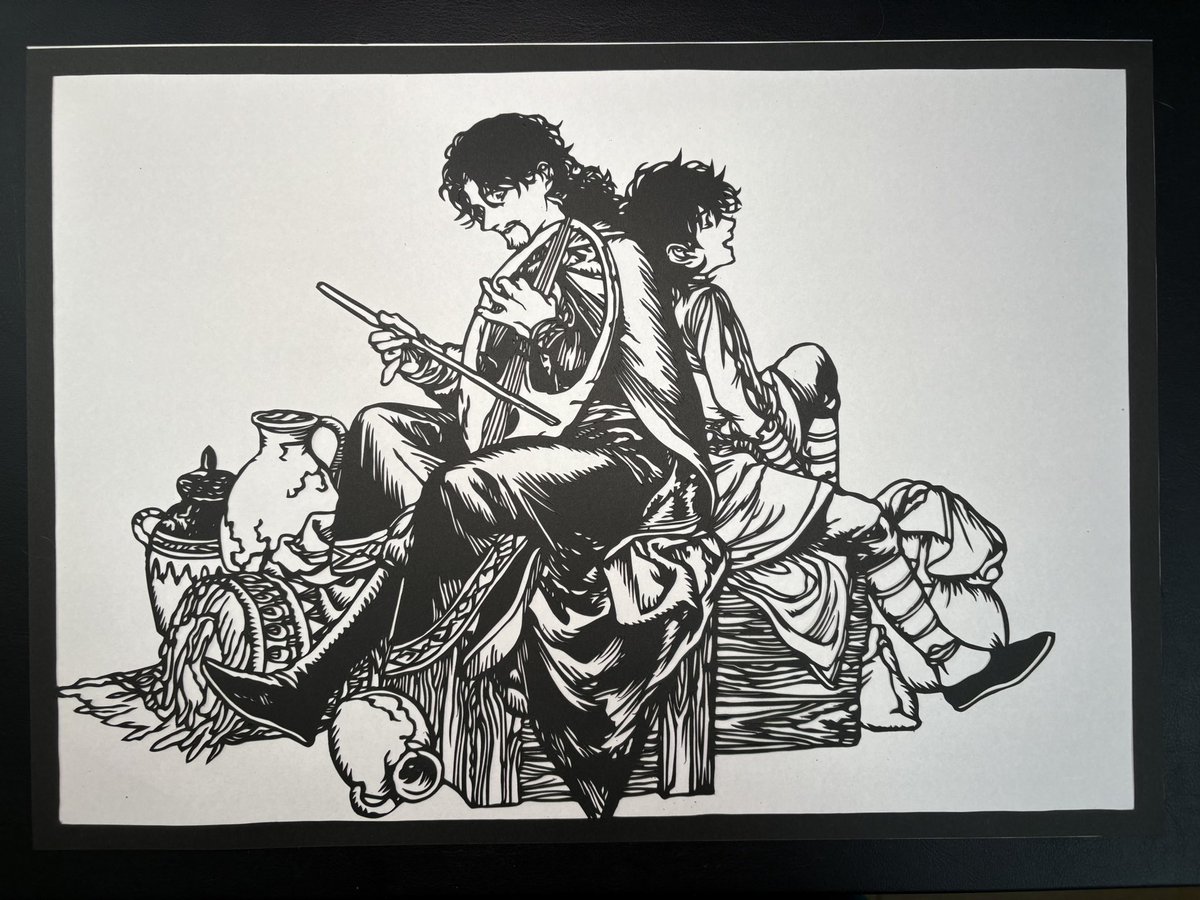 とんがり帽子のアトリエのイラストを切り絵にしました♪

paper cutting of the atelier of witch hat!

#切り絵 
#とんがり帽子のアトリエ 
#Δ帽子 #クスタス
#WHA
#aelierofwitchhat 
#witchhatatelier
#papercuttingart