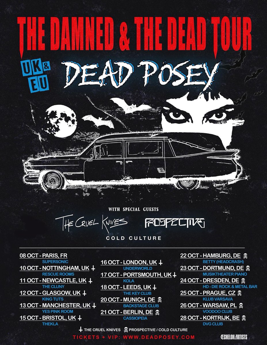 We’re buzzing to announce that we’ll be back on tour this October as special guests to <a href="/dead_posey/">DEAD POSEY</a> across the UK! 🎟️ Tickets are available now at: thecruelknives.com

#rock #unitedkingdom #tour #thecruelknives #deadposey