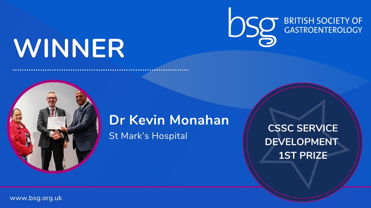 BritSocGastro's tweet image. 🛠 Kudos to Dr Kevin Monahan, awarded 1st place in the CSSC Service Development Prize for transformative work improving GI services #BSGLIVE25 #InnovationInHealthcare
