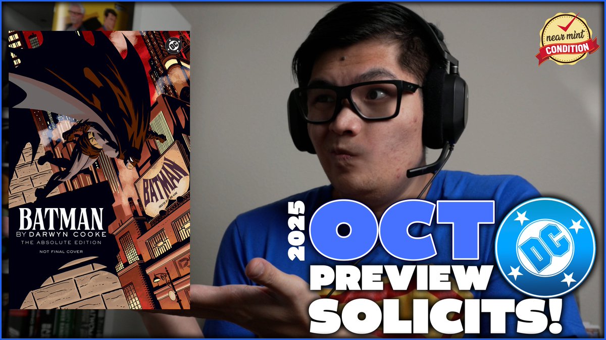 NearMintCon's tweet image. Good morning, Minties!
@DomOfXStudio is here with your @DCofficial solicitations for October 2025!
Check it out:
youtu.be/kql4uOr17gU