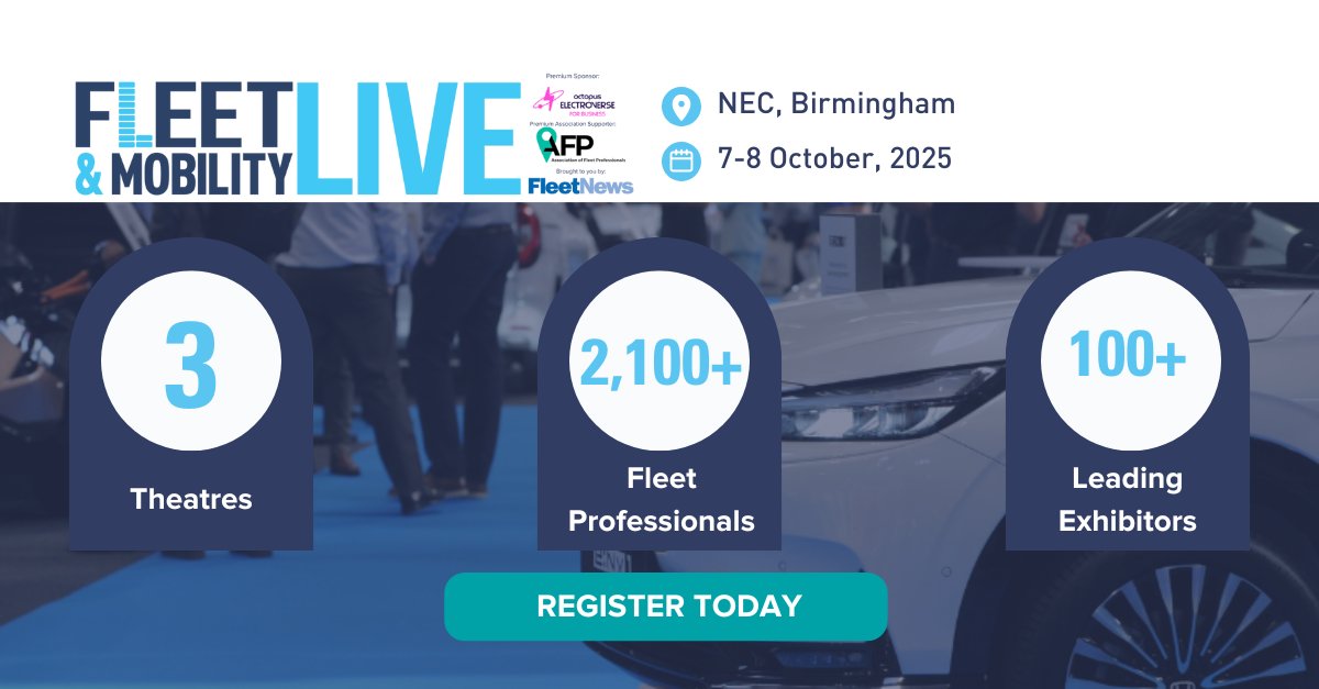 👥 2,100+ fleet professionals
🏛 3 Theatres
🏢 100+ Exhibitors

#FleetandMobilityLive is Europe's biggest fleet event – and it’s where the entire industry comes together.

📍 NEC Birmingham | 📅 7–8 October 2025

✅ Register today: ow.ly/l6cO50WqK38