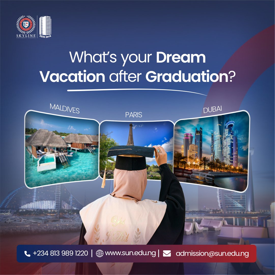 If you could teleport after your final exam, where are you headed?

Drop your answer below and tell us why!

#vacation  #skylineuniversity