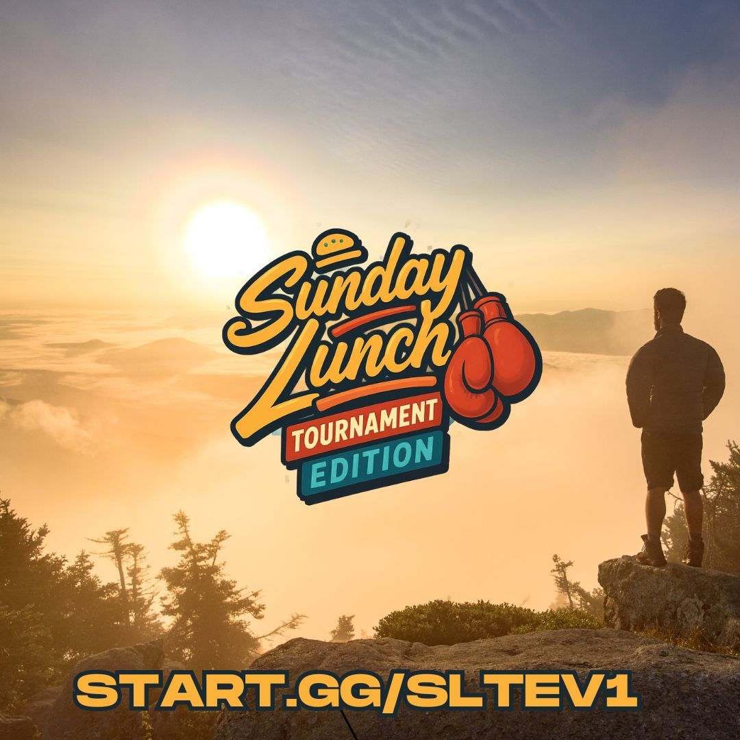 🎮 Sunday Lunch: Tournament Edition Vol. 1 🍽️🔥

The battles. The rivalries. The glory. You asked for it, now it’s here. This isn’t casual play, this is where legends are made. 👑⚡

Got the skills? Step up and show off.
👉 start.gg/SLTEV1