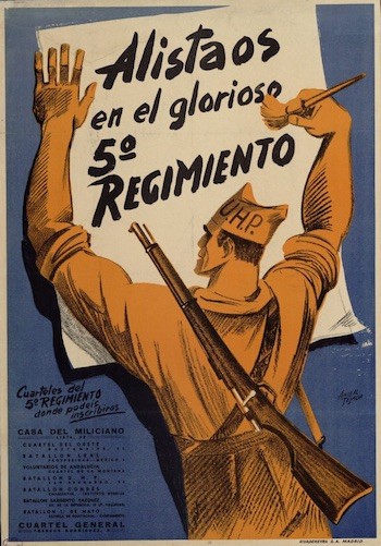Juventud Comunista 🇵🇸 (@laujce) on Twitter photo Desde la UJCE conmemoramos el 89 aniversario de la fundación del 5º Regimiento, símbolo de la resistencia antifascista.
Tanto <a href="/elpce/">Partido Comunista de España 🇵🇸</a> como la JSU dieron ejemplo de autodefensa de clase tomando las armas para enfrentar el golpe militar fascista.
¡Uníos hermanas proletarias! Desde la UJCE conmemoramos el 89 aniversario de la fundación del 5º Regimiento, símbolo de la resistencia antifascista.
Tanto <a href="/elpce/">Partido Comunista de España 🇵🇸</a> como la JSU dieron ejemplo de autodefensa de clase tomando las armas para enfrentar el golpe militar fascista.
¡Uníos hermanas proletarias!