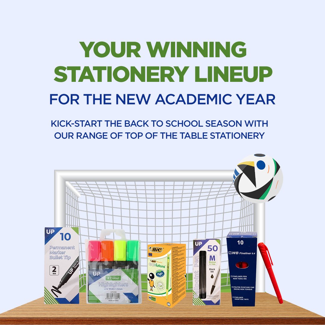 Your winning stationery line-up for the academic year starts here!

From pens and pencils to notebooks and highlighters, CTS Wholesale has everything you need to help prepare your customers for the new school term. 

Shop all your stationery essentials: ctswholesale.co.uk/stationery