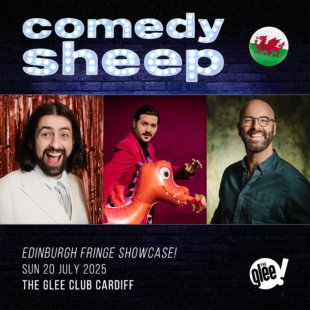 GleeClubCardiff's tweet image. Coming up tonight! 🕕👇
Comedy Sheep, featuring @comedylopez, @StAlun & @OnlyJoshing
Doors: 6pm
Last entry: 6:45pm
Approx finish: 9:30pm
🎟️ Tickets can be purchased on the door or in advance from bit.ly/ComedySheepCar…