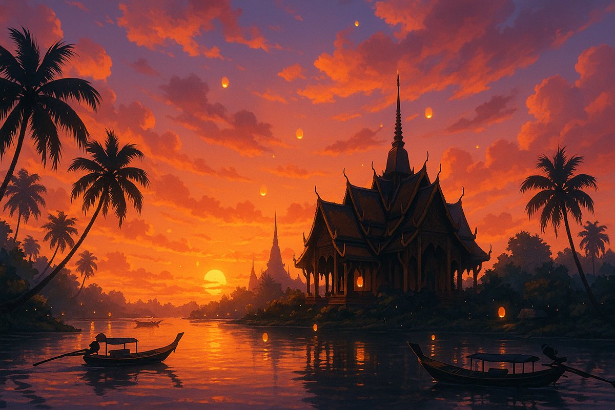 AB_thailand_'s tweet image. 🌤️ บอกลาสัปดาห์ที่วุ่นวาย
ปล่อยใจล่องลอยไปกับสายลมยามเย็นและแสงสีทองของพระอาทิตย์ตก