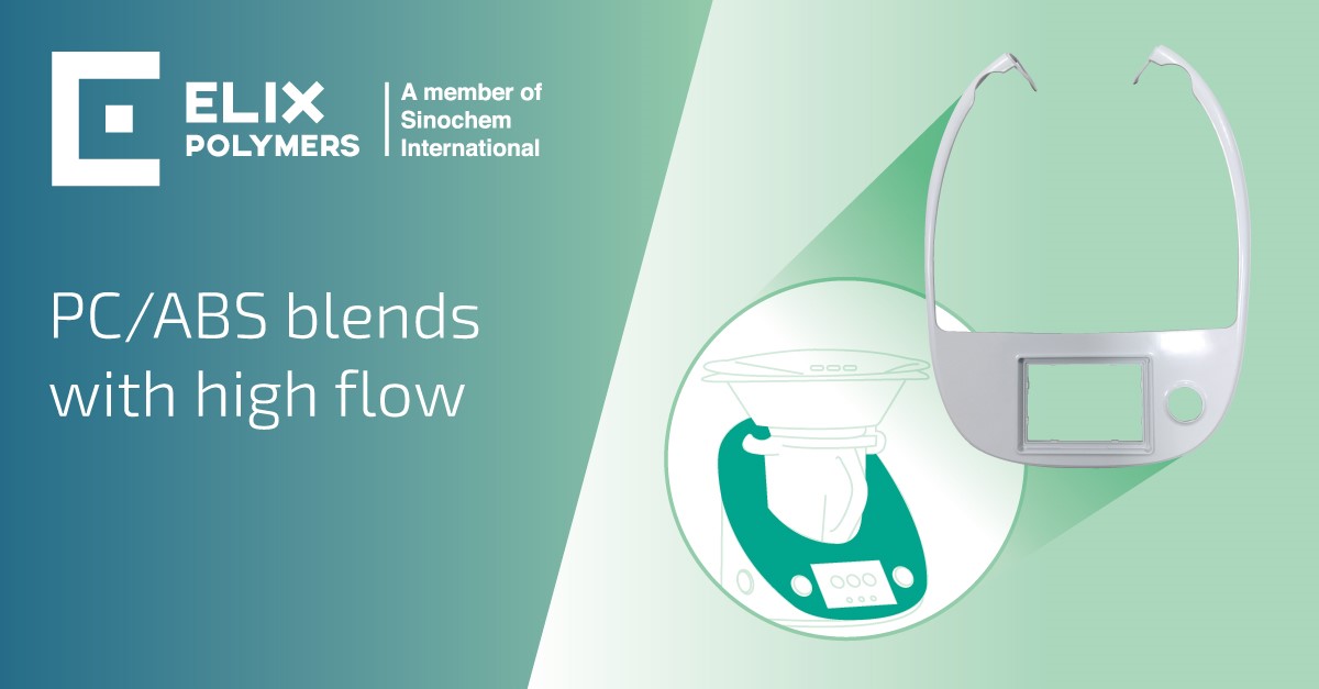 Descubre nuestros materiales de alta fluidez PC/ABS 5120 y PC/ABS 5130 💪 

Más info: bit.ly/4kJ6SOE