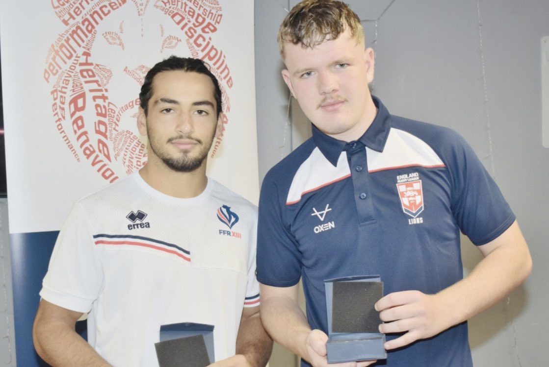 Well done to our U17 Lions Rylan and Logan 👏

Rylan received England’s MOTM for Wednesdays game against France and Logan received oppositions player of the match 🦁❤️

📸: Luke Reynolds