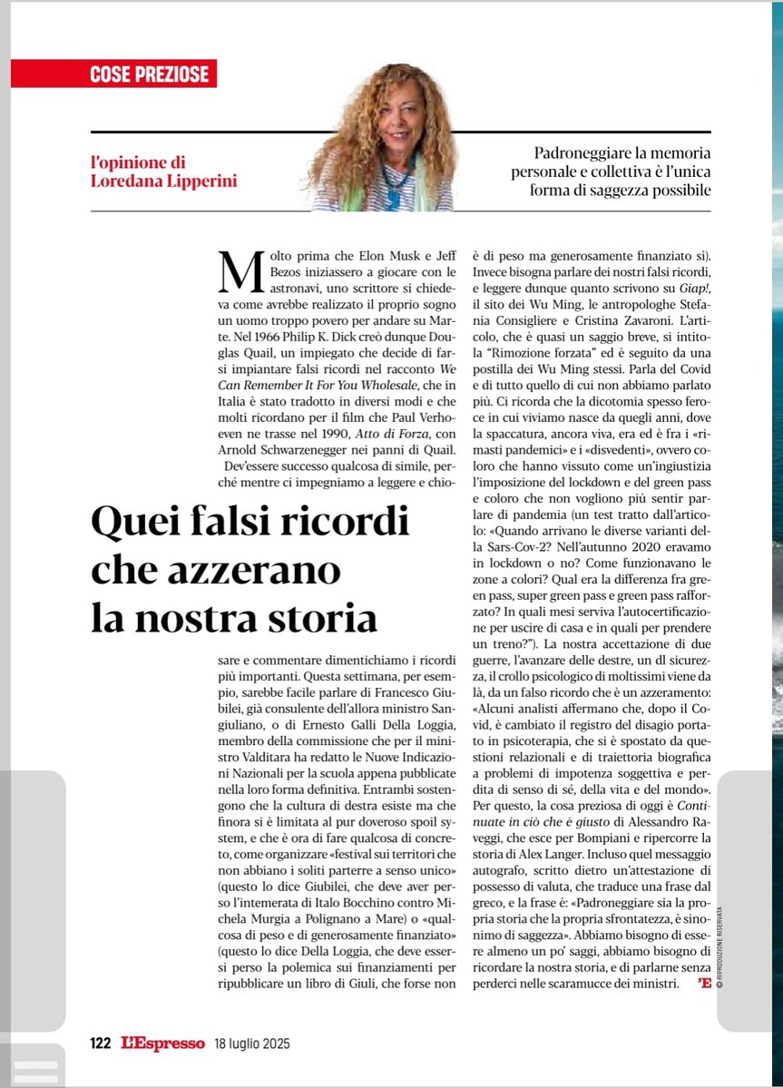 LaLipperini's tweet image. La cosa preziosa di oggi su @espressonline è "Continuate in ciò che è giusto" di Alessandro Raveggi che ripercorre la storia di Alex Langer.