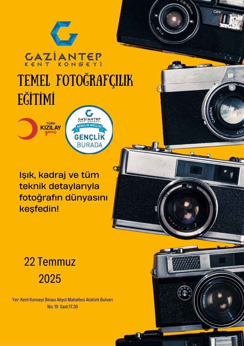 GaziantepKentKonseyi (@gkentkonseyi) on Twitter photo @gaziantepkentkonseyi Gençlik Meclisi'nin, Şahinbey Genç Kızılay ekibiyle düzenlediği eğitim kapsamında ışık kadraj ve tüm teknik detaylarıyla fotoğrafın dünyasını keşfetmek isteyen gençleri eğitimimize bekliyoruz. #gaziantep #fotoğrafçılık #gençlik #eğitim #kadraj <a href="/erdemguzelbey/">erdemguzelbey</a> @gaziantepkentkonseyi Gençlik Meclisi'nin, Şahinbey Genç Kızılay ekibiyle düzenlediği eğitim kapsamında ışık kadraj ve tüm teknik detaylarıyla fotoğrafın dünyasını keşfetmek isteyen gençleri eğitimimize bekliyoruz. #gaziantep #fotoğrafçılık #gençlik #eğitim #kadraj <a href="/erdemguzelbey/">erdemguzelbey</a>