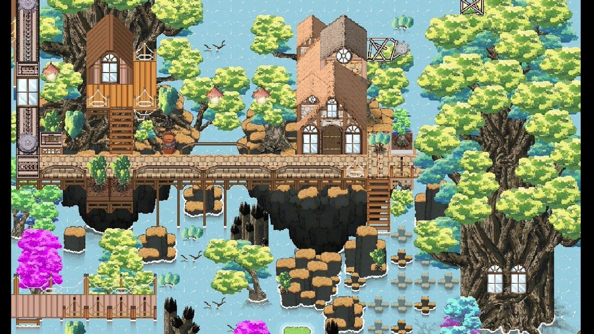 tkool_dev's tweet image. 【お知らせ】#RPGツクールMZ #RPGツクールMV 向け公式DLCNEONPIXEL - アニメ風大樹と街タイルセット』が発売! 水没した世界の村や大きな樹上の街並など、物語を感じさせる舞台を表現できます。
store.steampowered.com/app/3857510/RP…
store.steampowered.com/app/3857580/RP…
store.rpgmakerofficial.com/products/neonp…