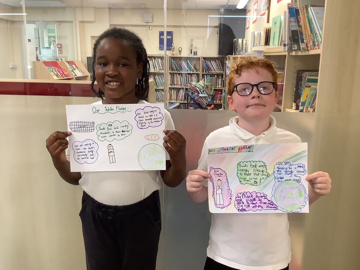 To celebrate making our #JubileePledge, we created posters to explain what our pledge is and how it links to our Catholic Social Teachings.