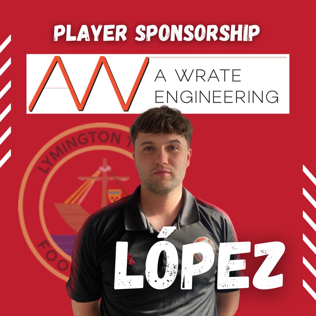 🎉 PLAYER SPONSOR ALERT 🎉
We’re proud to share that first-team striker Connor Lopez is sponsored for the 2025/26 season by A Wrate Engineering👏⚽
They’re specialists in rail engineering services across the UK.
🔗 awrate.co.uk
#ConnorLopez #LymingtonFC #PlayerSponsor