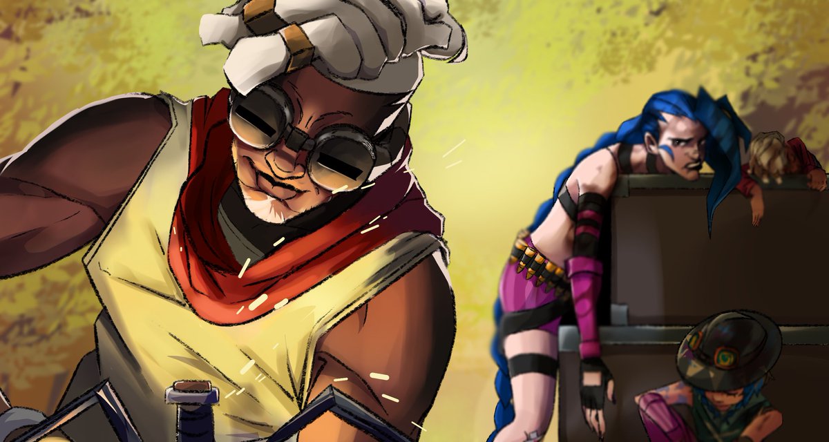 Yoshi37238421's tweet image. Daddy Ekko at work! #Jinx #Ekko #TimeBomb #familybomb #arcane #arcanefanart