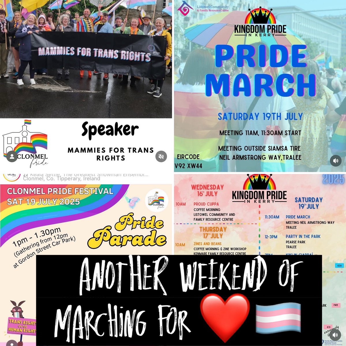 Mams4Trans's tweet image. So excited to be heading to @ClonmelPride and @KerryFestPride tomorrow
Hope you’ll join us
Love always wins 🏳️⚧️❤️🏳️🌈
#Pride2025 #protecttranskids