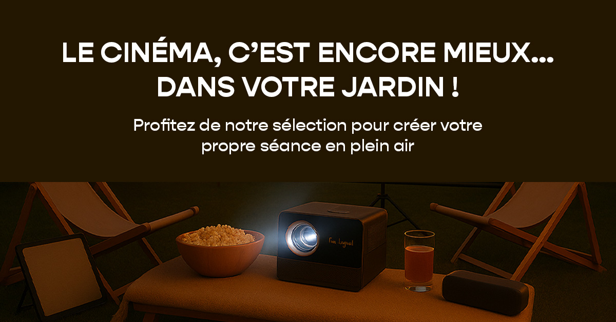 📽 Le cinéma, c’est encore mieux… dans le jardin !

Profitez de notre sélection pour créer votre propre séance en plein air 😎 👉 bit.ly/Opé-Kit-Ciné