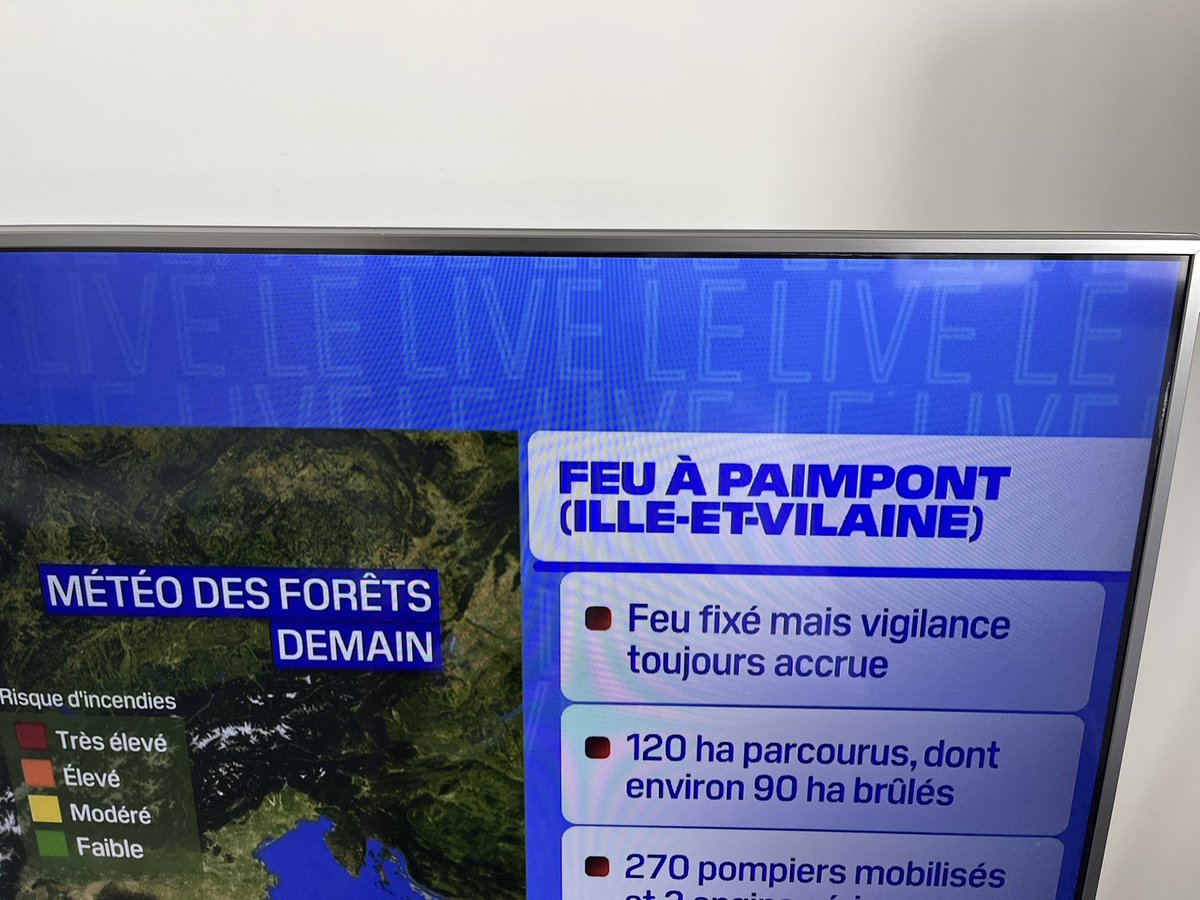 Et sinon il y a le feu à Paimpont 🚨
Ça ne s’invente pas…