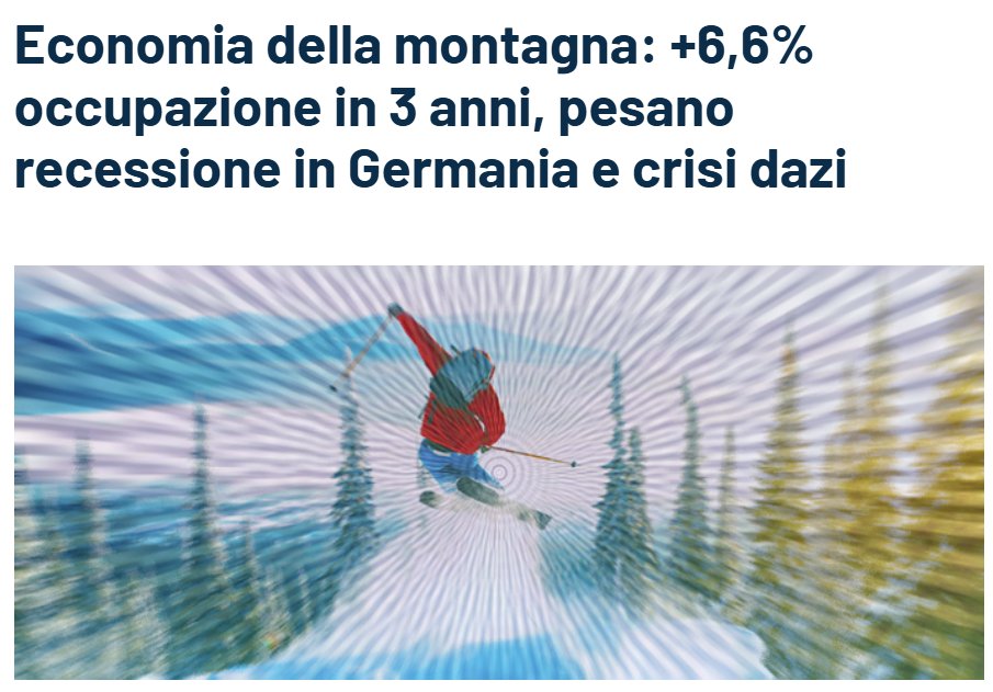 Economia della #montagna: +6,6% occupazione in 3 anni, pesa la recessione in Germania e la crisi dazi. L'analisi dell'Ufficio Studi <a href="/confartigianato/">Confartigianato</a> nella lezione al Master di Università degli Studi del Molise <a href="/Unimolise/">Unimol</a> bit.ly/45hPT0n