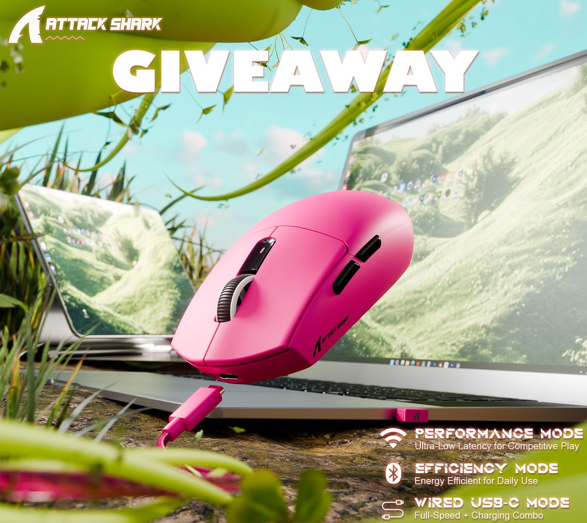 ATTACK SHARK (@attacksharkgear) on Twitter photo 🎉ATTACK SHARK G3 MOUSE GIVEAWAY🎉
🏆Prize: 1 Winner will be receiving G3 mouse
👉How to enter:
1️⃣Follow <a href="/ATTACKSHARKGEAR/">ATTACK SHARK</a>
2️⃣Like❤️& Retweet🔁
3️⃣Tag 1 friend
📅Announced on July 25
Where to buy for US:a.co/d/fgHb694
Where to buy for CA:a.co/d/gNqc8T2 🎉ATTACK SHARK G3 MOUSE GIVEAWAY🎉
🏆Prize: 1 Winner will be receiving G3 mouse
👉How to enter:
1️⃣Follow <a href="/ATTACKSHARKGEAR/">ATTACK SHARK</a>
2️⃣Like❤️& Retweet🔁
3️⃣Tag 1 friend
📅Announced on July 25
Where to buy for US:a.co/d/fgHb694
Where to buy for CA:a.co/d/gNqc8T2