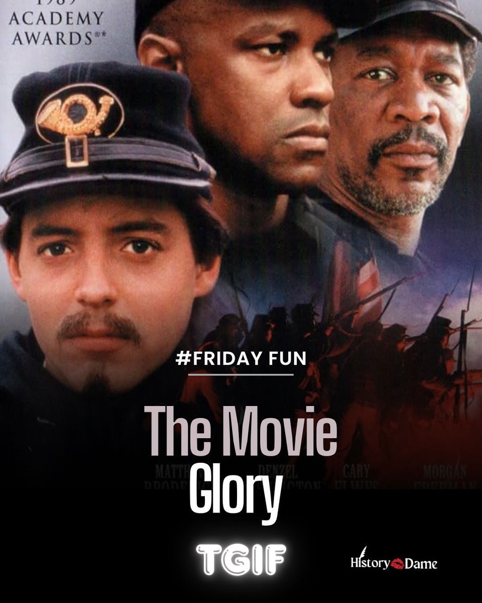 history_dame's tweet image. For fun fact Friday, we are going to look at the movie Glory, as today, 18 July 1863, the 54th stormed Fort Wagner.
The movie Glory was primarily shot in GA and draws from real letters written by Colonel Robert Gould Shaw.
The movie is one of Hollywood's more accurate…