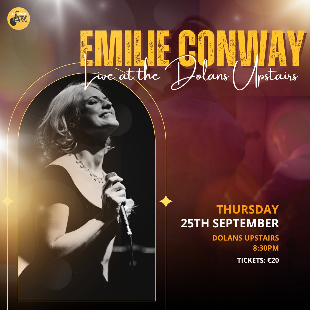 Limerick_Jazz's tweet image. 🎶 We’re thrilled to welcome the incredible Emilie Conway to the Limerick Jazz Festival 2025! Don’t miss her captivating performance live at Dolans Upstairs this September. @emilieconway @mydolans @Limerick_ie @artscouncil_ie @LimerickJazz #limerickjazz