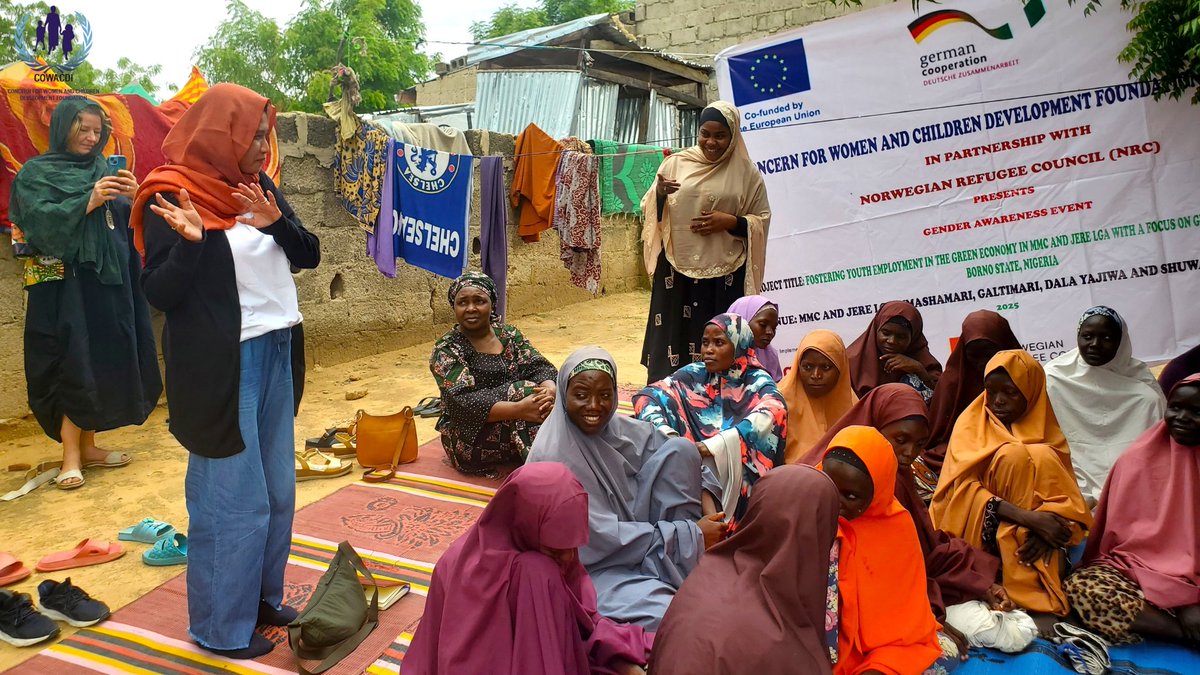 Cowacdi_ng's tweet photo. We were honored to welcome our donor/partner @NRC_Norway  and @GIZ, who joined us in the field to witness the power of local engagement and community-driven change.
💬 “When women rise, communities thrive.”
#COWACDI #WomenEmpowerment #FridayMotivation #FridayFeeling #FridayVibes https://t.co/lVwLBhF9Lb