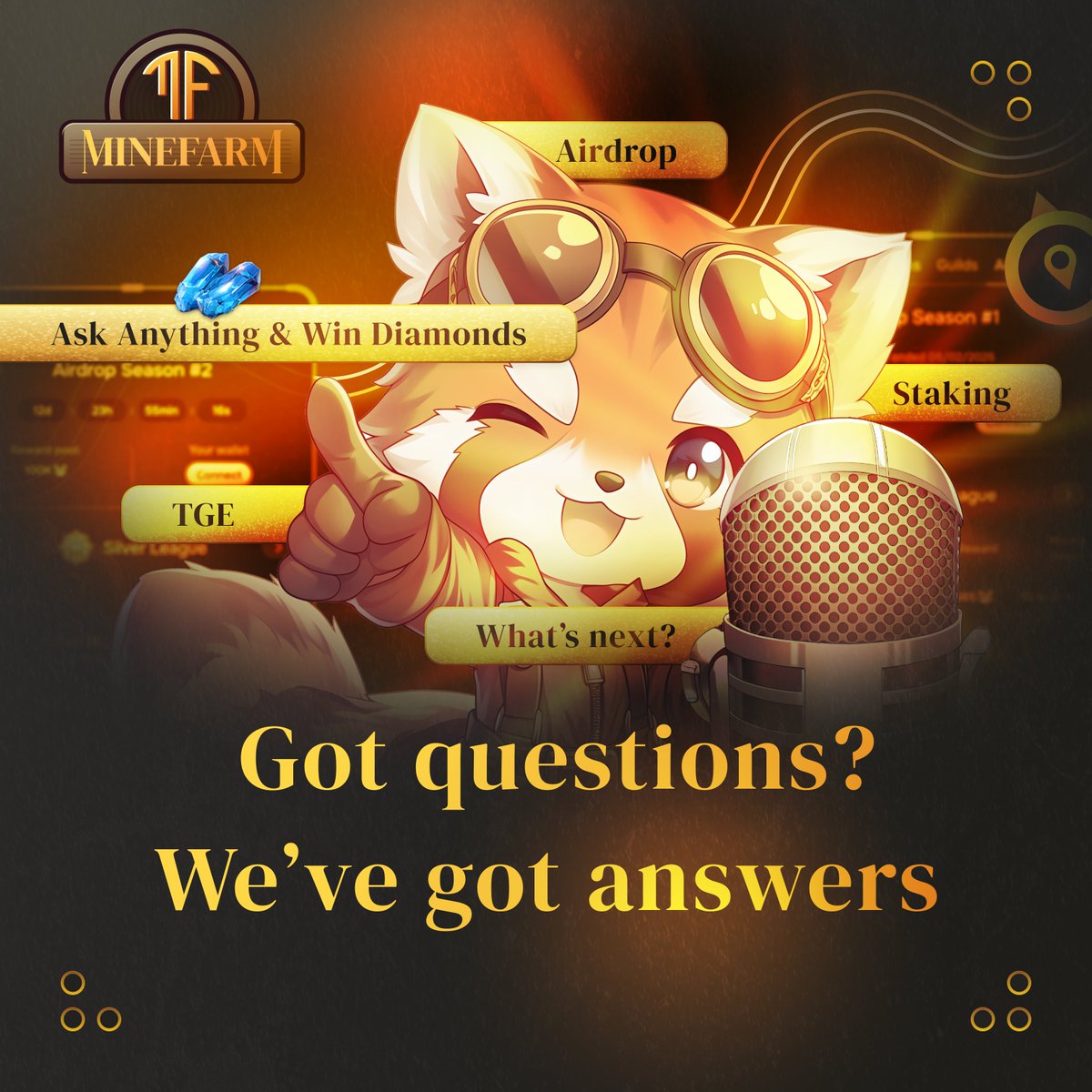 🎙Have questions about the $REDPANDA launch? 

We've got answers. Join our exclusive AMA where we’ll cover:

🗓 TGE on July 22
📈 Token distribution and staking
🎁 Airdrop mechanics
👑 Leaderboard
🦊 What’s next for REDPANDA

❓ Best questions = 💎 rewards
📍 Where: Twitter (X)