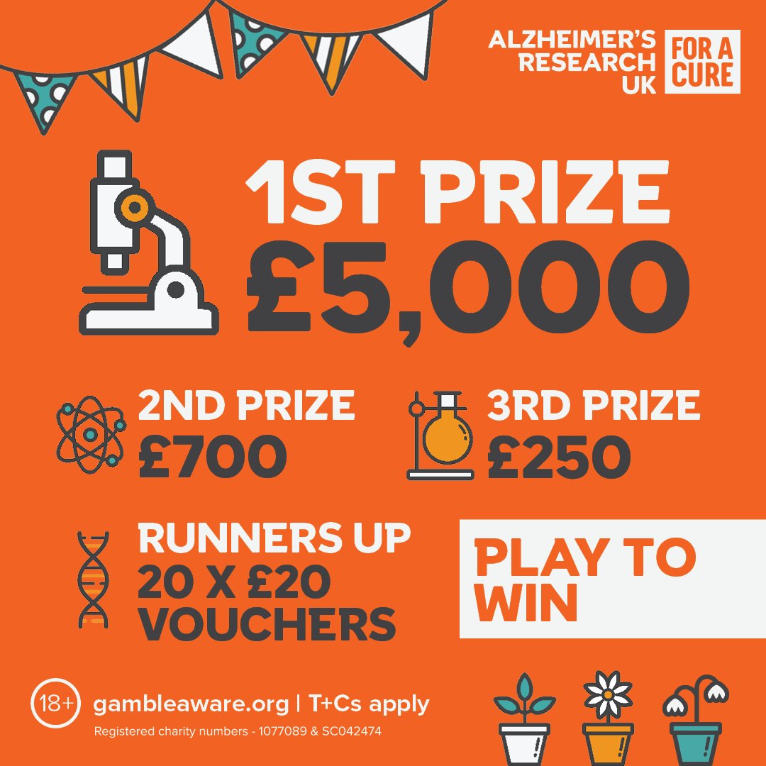 AlzResearchUK's tweet image. A massive THANK YOU to each and every one who participated in our Spring Raffle! 🌸
Your tickets weren't just entries - they were steps towards funding groundbreaking dementia research and bringing us closer to a cure.
We truly couldn’t do it without you all.
Winners will be…
