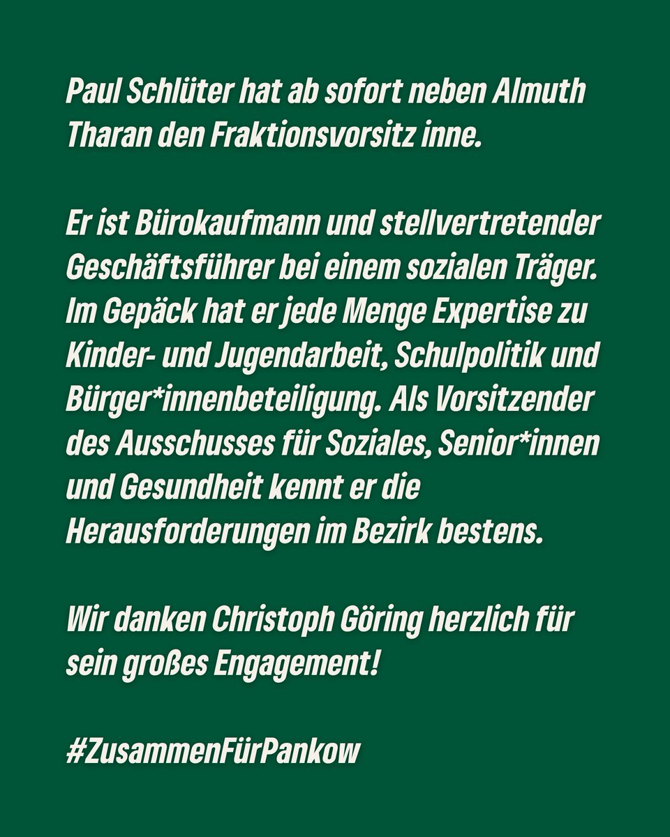 GrueneBVVPankow's tweet photo. Neuer Vorstand 🥳 Herzlich willkommen, @schlueter_paul und @GangerSilke!
#ZusammenfürPankow https://t.co/mJpRsvXzNA