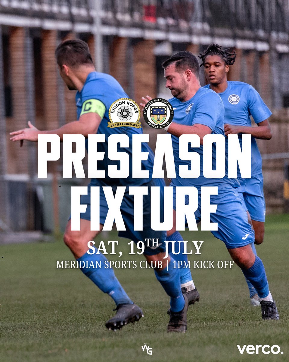 Bridon Ropes FC (@bridon1935) on Twitter photo TOMORROW ⚽️
We start tomorrow with an in house friendly with our reserves followed by a game with <a href="/tmufcofficial/">T&M Utd FC Official</a> at home.
🏟️| Meridian Sports Club
⏰| 1PM
#uptheropes 💙 TOMORROW ⚽️
We start tomorrow with an in house friendly with our reserves followed by a game with <a href="/tmufcofficial/">T&M Utd FC Official</a> at home.
🏟️| Meridian Sports Club
⏰| 1PM
#uptheropes 💙