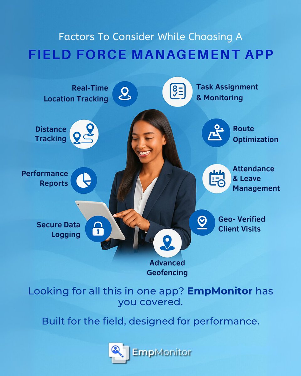 If your field team’s updates sound like “On the way” or “Almost there"....
It’s time to guess less &amp; know more with <a href="/EmpMonitor/">Emp Monitor</a> 
Visibility isn’t a luxury; it’s how smart teams lead from anywhere.
Start now @ empmonitor.com
#FieldForce #SmartWorkforce #EmpowerTeams