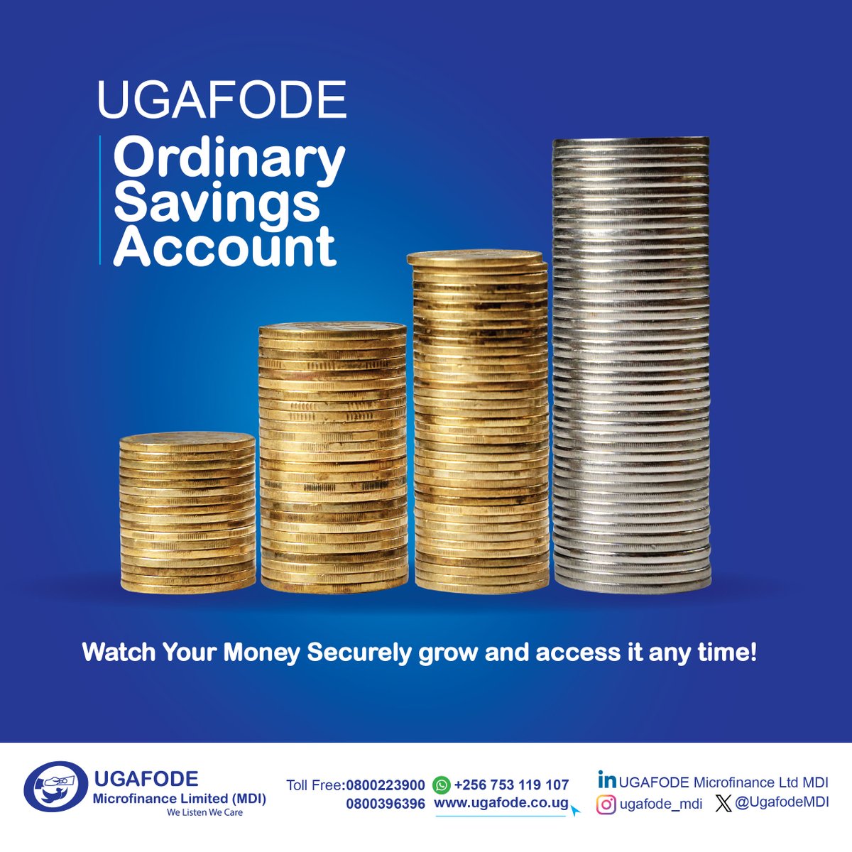 UGAFODE Microfinance (@ugafodemdi) on Twitter photo Save with <a href="/UgafodeMDI/">UGAFODE Microfinance</a> and see your money grow with accrued interest.
Did you know? UGAFODE Microfinance Limited (MDI) is regulated by the Bank of Uganda, and customer's deposits are protected by the Deposit Protection Fund.
#financialinclusion
#microfinance
#savingsstrategies Save with <a href="/UgafodeMDI/">UGAFODE Microfinance</a> and see your money grow with accrued interest.
Did you know? UGAFODE Microfinance Limited (MDI) is regulated by the Bank of Uganda, and customer's deposits are protected by the Deposit Protection Fund.
#financialinclusion
#microfinance
#savingsstrategies