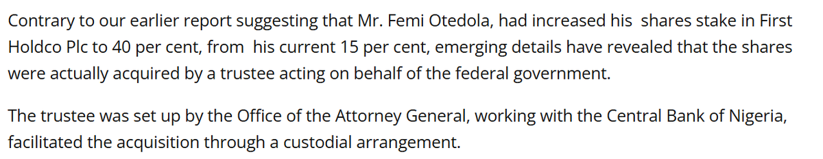 as is being reported