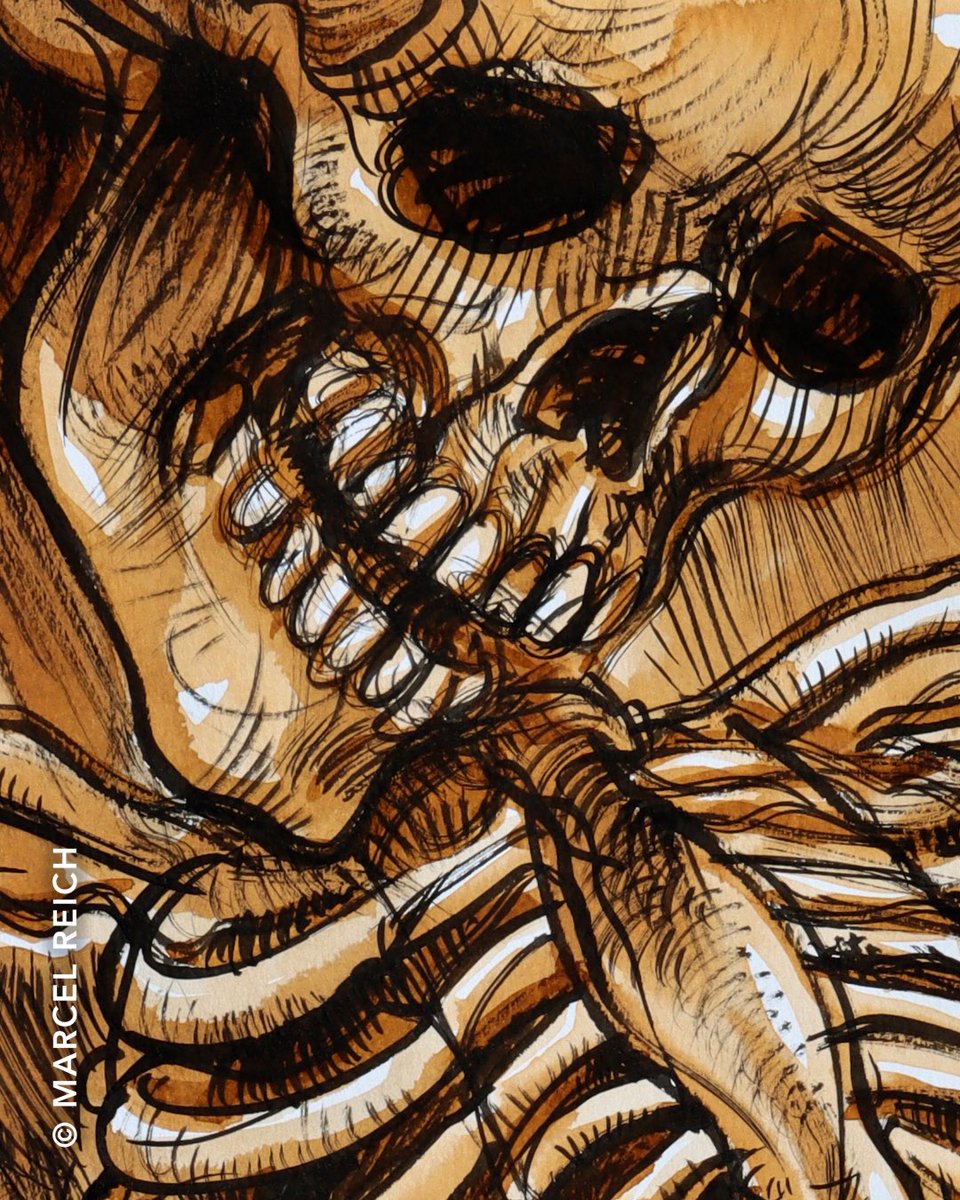 marcelreich4art's tweet photo. Experimental Genetic Engineering (detail II) / ink, watercolor / 33 x 48 cm
#creepyart #horrorart #darkdrawing https://t.co/wFhqWSVwwm