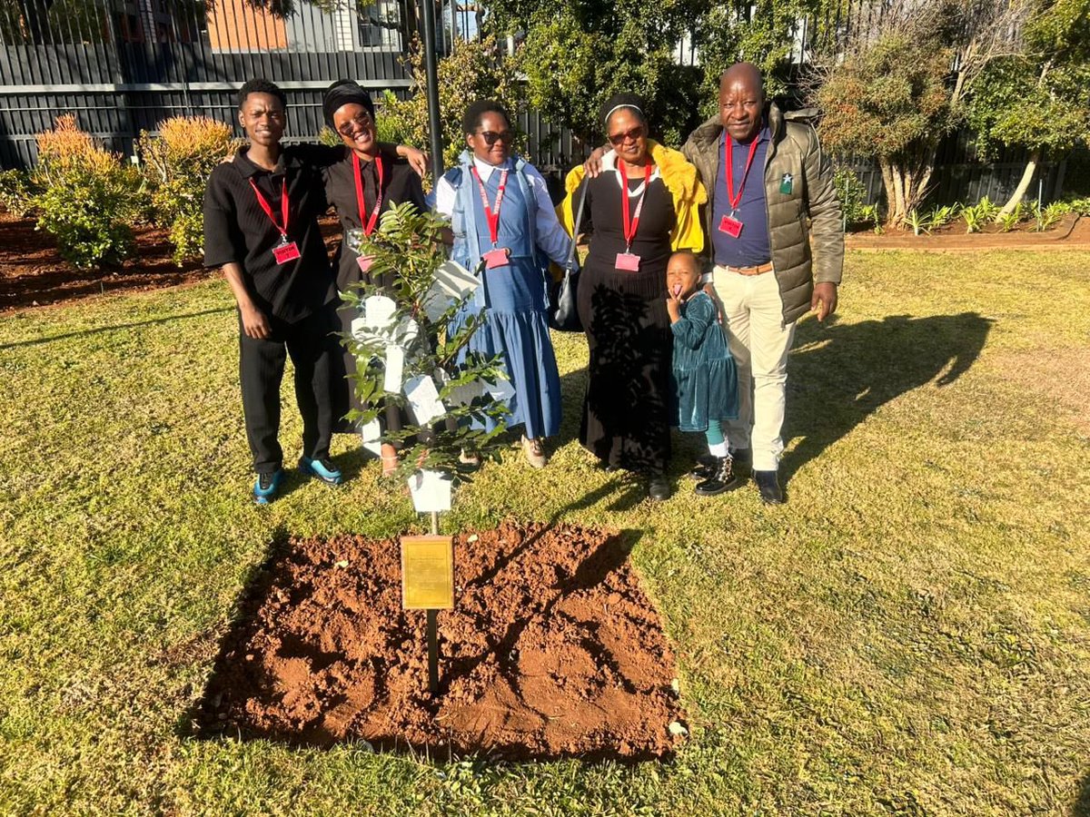 AJPhillipson's tweet image. Last week we gathered to remember our dear friend & colleague, Dorcas, a brilliant young woman lost to gender-based violence. By her memorial tree, with her family we mourned her loss & celebrated her life. We continue to pray for justice for Dorcas, and work to #EndGBVF for all