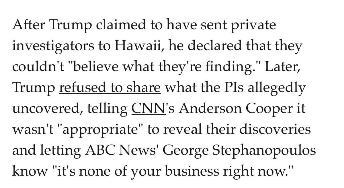 fredandbessie's tweet image. Recall how Trump lied about sending investigators to Hawaii questioning President Obama’s birth certificate? Where are these same investigators when it comes to Epstein? Oh, they are not interested in facts!!!