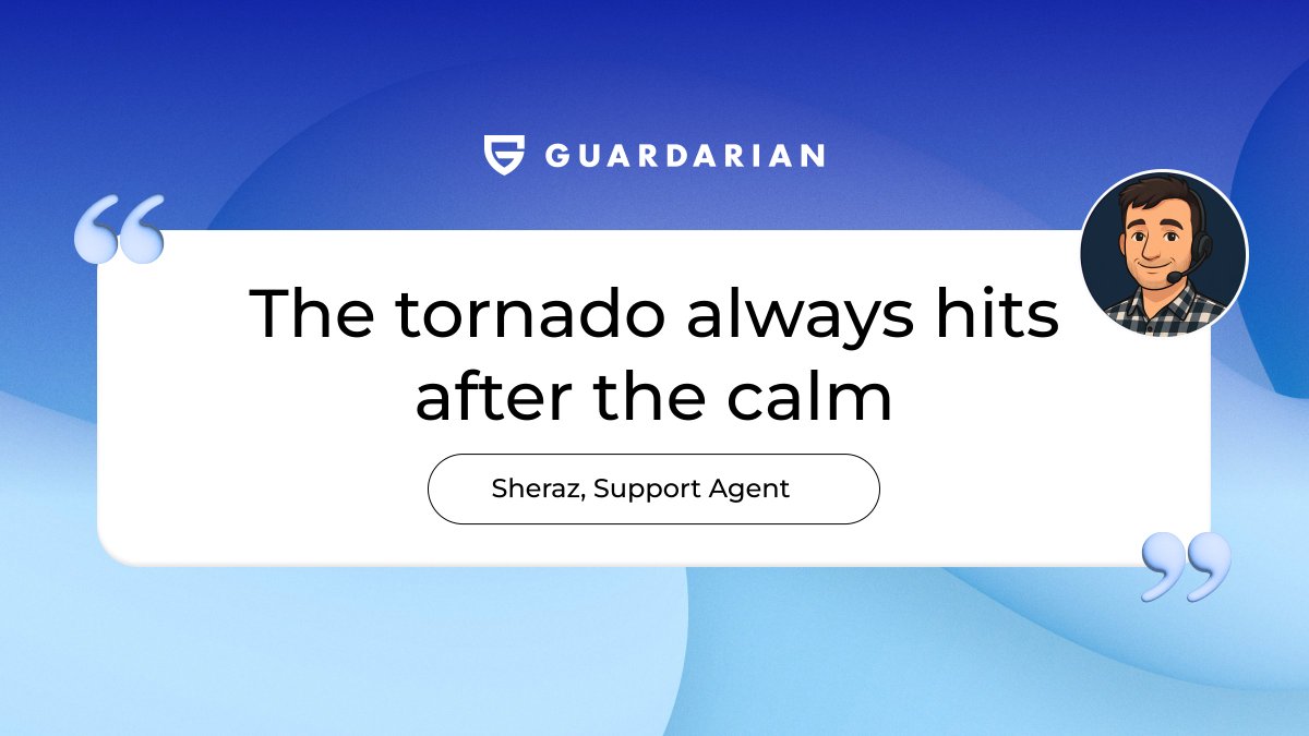 guardarian_com's tweet photo. 🌪️ Welcome back to #TeamQuotes by #Guardarian — where we spotlight the people #bridging the gap between #crypto & #fiat 👉 https://t.co/UOT4FdiEPZ
Today’s quote comes from Sheraz, our #CustomerSupport team — always ready to help you 💙
🗣️ Sheraz says: “The tornado always hits after the calm”
💬 “Mornings may start slow, but then comes the rush — just like a storm. This quote reminds me to stay sharp and ready for action”
📌 We're always here to help — 24/7, across all time zones
💙 Need us? Just reach out:
📩 support@guardarian.com
🔗 https://t.co/4E5Ntngujf
#Guardarian #QuoteOfTheWeek #TeamGuardarian #CryptoSupport #Web3Careers #HereToHelp