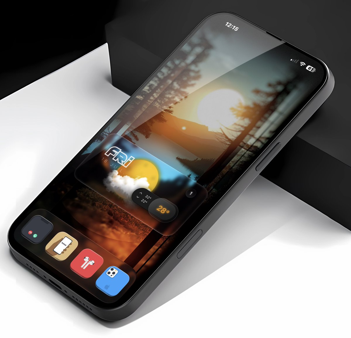 TeboulDavid1's tweet image. My Friday iOS26 setup ♥️