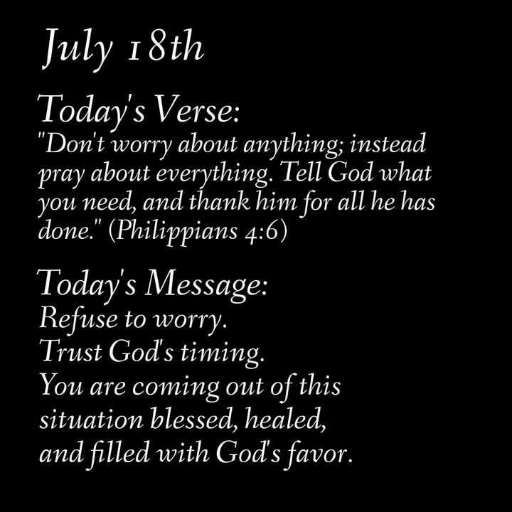 Here's a Friday confirmation along with a boost to awaken your spirit and uplift your day!
#HeKnowsAllAboutIt 
#TrustAndBelieve 
#GiveItAllToHim 
#HisTimingIsPerfect 
#HeIsWorkingInYourFavor 
#ThankHimInAdvance  

Be well!
Dr. RC💜💛