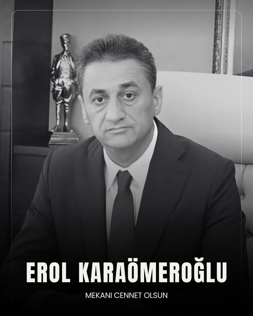 16 Temmuz 2025 Çarşamba günü saat 21.00 sıralarında, Sivas’ın Kangal ilçesi Halep Köprüsü mevkiinde trafik kazası geçiren ve tedavisi Sivas Cumhuriyet Üniversitesi Hastanesi Yoğun Bakım Ünitesi’nde devam eden Vali-Mülkiye Başmüfettişi Sayın Erol Karaömeroğlu vefat etmiştir.