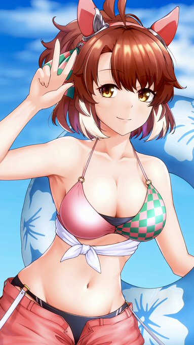 今年は海行きたい!
#ウマ娘
#umamusume 
#ダンツフレーム 