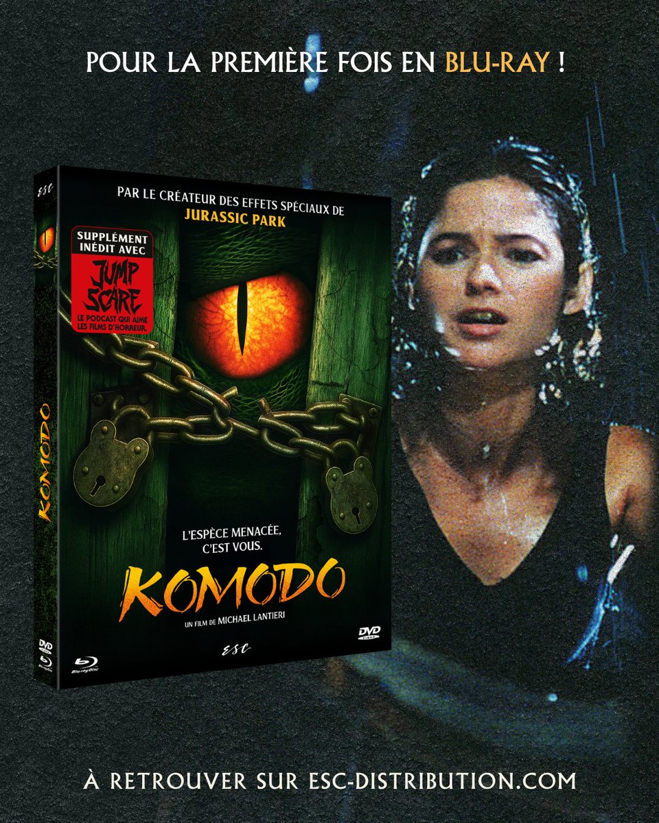 ESC_Films_'s tweet image. 🦎 Vous l'avez peut-être vu passer, mais KOMODO est toujours disponible à la précommande !
🛒 Précommandez maintenant et profitez de -10% 👉 bit.ly/KOMODO1999
Avec un super commentaire audio réalisé par @jumpscarecast !
#KOMODO #MichaelLantieri #CreatureFeature