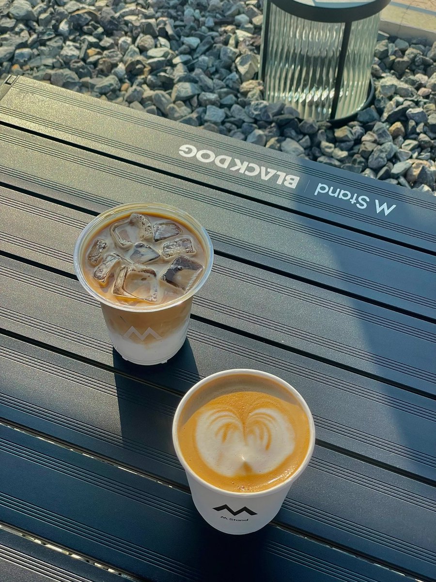 A sunny morning calls for coffee, one iced and one with a little art. Simple moments like these are everything.