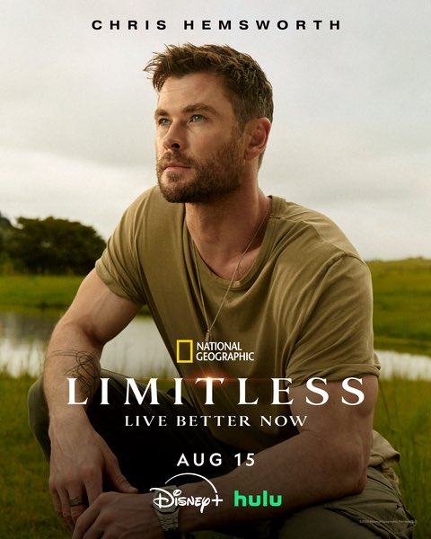 chrishemsworth's tweet image. Living better is not just about training the body. From the Swiss Alps to South Korea I’ve been pushed past the limits to find the science and the mindset for a healthier, stronger life.
Limitless: Live Better Now streaming Aug 15 on @DisneyPlus