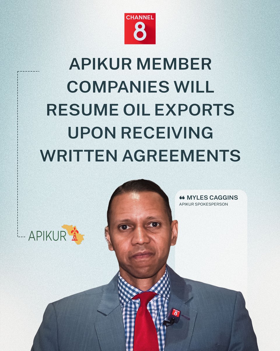 Channel8English's tweet photo. APIKUR spokesperson Myles Caggins told Channel8 that written agreements between the KRG, the Iraqi government, and international oil companies (IOCs) are needed to resume oil exports from the Kurdistan Region.

#CHANNEL8 #APIKUR https://t.co/dA01NVxAP3
