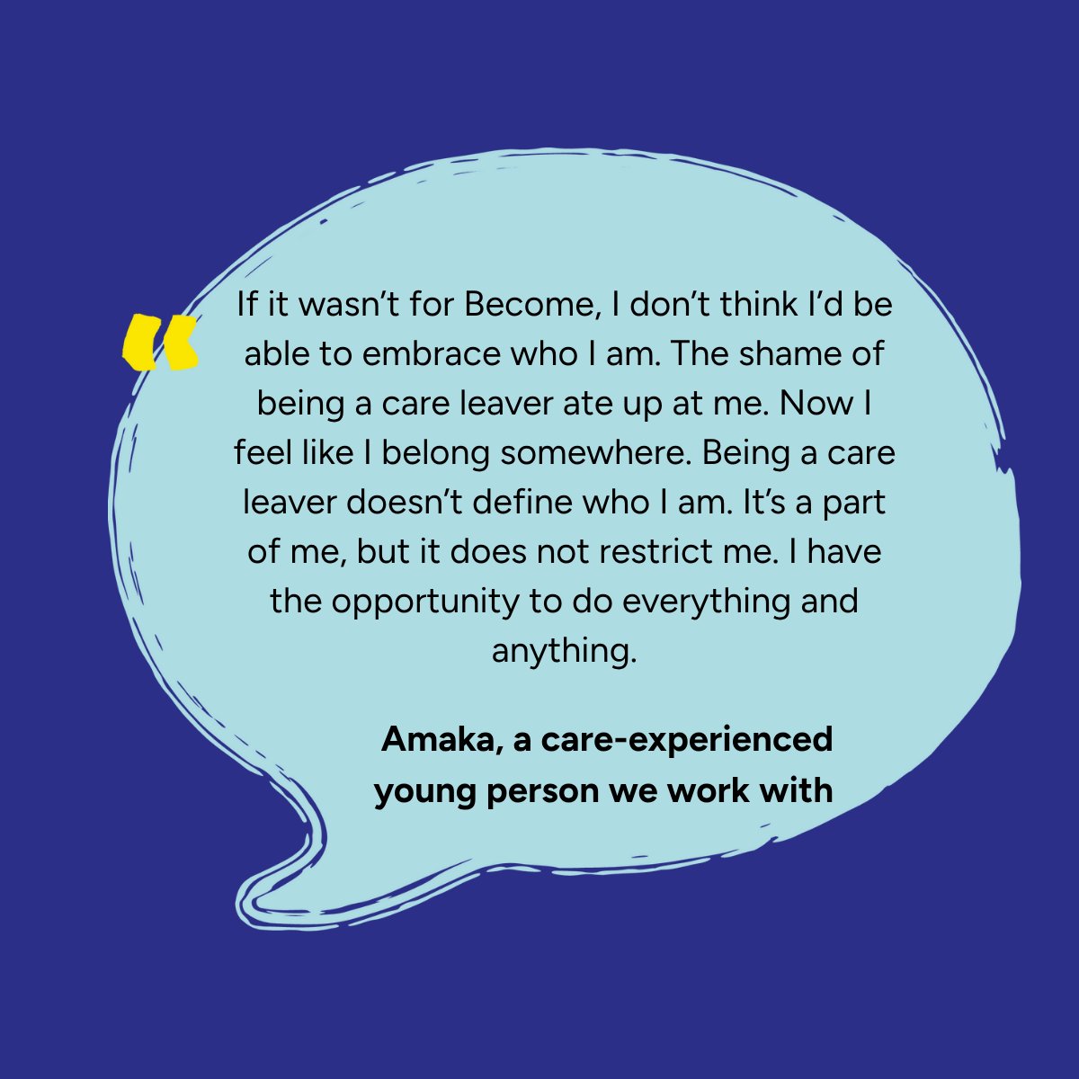 BecomeCharity's tweet image. We've published our latest Impact Report for 2024/25. Discover our impact in numbers and hear directly from the care-experienced young people we work with, like Amaka.
👉 loom.ly/9bkyOtE