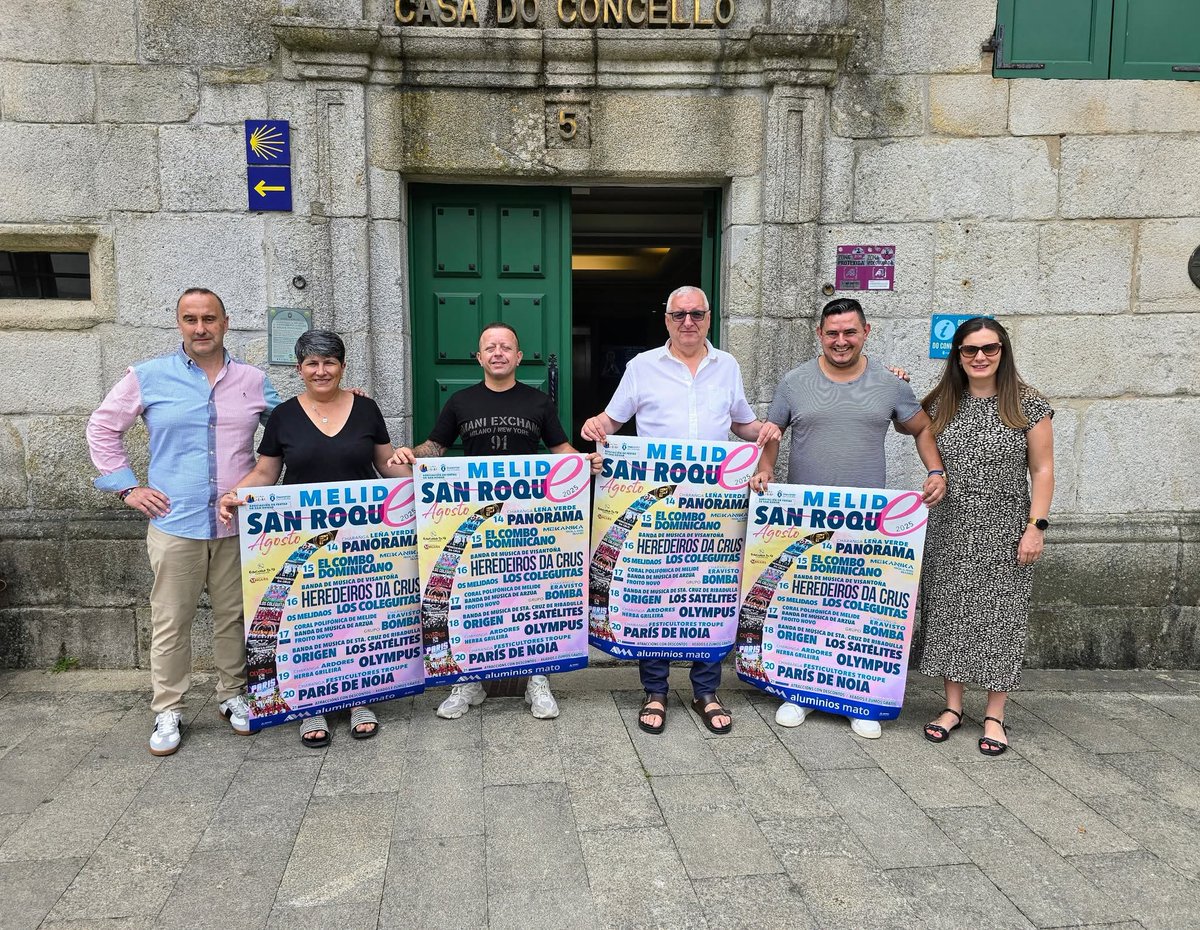 🎉 Presentada a programación das 𝗙𝗲𝘀𝘁𝗮𝘀 𝗱𝗲 𝗦𝗮𝗻 𝗥𝗼𝗾𝘂𝗲 𝗱𝗲 𝗠𝗲𝗹𝗶𝗱𝗲‼️

𝗔𝘀 𝗺𝗲𝗹𝗹𝗼𝗿𝗲𝘀 𝗳𝗲𝘀𝘁𝗮𝘀 𝗱𝗲 𝗚𝗮𝗹𝗶𝗰𝗶𝗮 👉 𝗠𝗘𝗟𝗜𝗗𝗘♥️

✴️𝗗𝗘𝗦𝗖𝗔𝗥𝗚𝗔 𝗔𝗤𝗨𝗜 𝗢 𝗖𝗔𝗥𝗧𝗘𝗟 ➡️ cutt.ly/brOhnT5z

➕️ Información ➡️ cutt.ly/HrOhWWZg