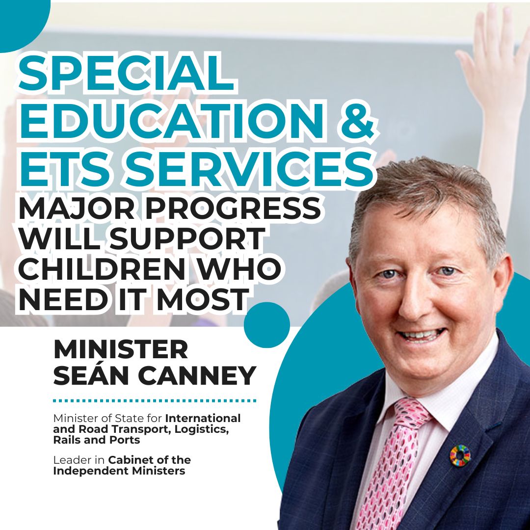 SeanCanney's tweet image. I welcome major progress on special education 👏
✅ 400+ new special education places
✅ 5 new special schools
✅ New in-school therapy service in 45 schools from 2025
✅ €3.2m investment + €5m capital