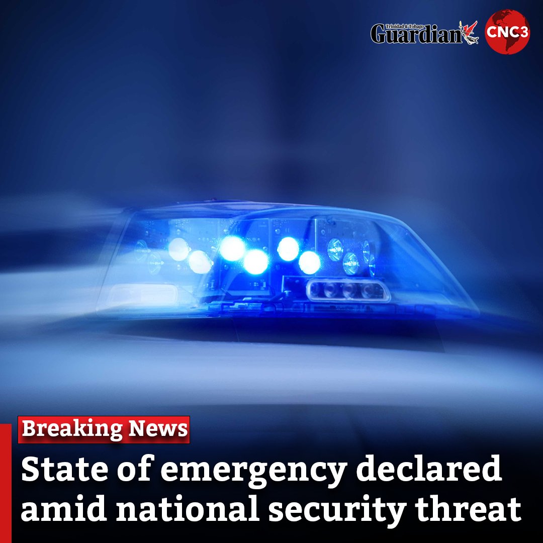 The Government of Trinidad and Tobago has declared a State of Emergency following confirmation of a coordinated and dangerous criminal network operating from within the nation’s prison system.

For more: cnc3.co.tt/state-of-emerg…